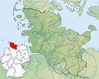 Lagekarte von Schleswig-Holstein