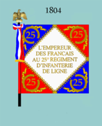 Drapeau modèle de 1804 (avers)