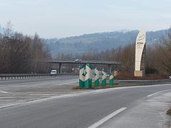 Arrivée sur l'échangeur A410 - A40 en provenance de l'A410