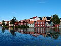 Eskilstuna rivero kaj olda urbo.