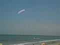 Essai de l'exoplane de Didier Costes avec une voile de Kitesurf par Stephane Rousson