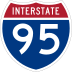 Interstate 95 marker