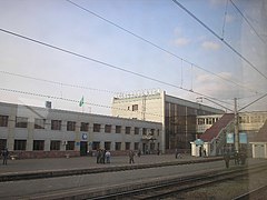 La gare ferroviaire.