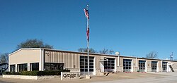 Trinity Municipal Building, housing the volunteer fire department, the police department and city hall