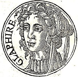 Портрет из сборника биографий Promptuarii Iconum Insigniorum (1553)