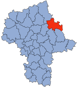 Location within the voivodeship