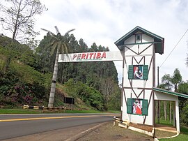 Portal de entrada de Peritiba, sentido BR-153-Peritiba