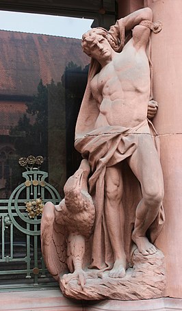 Sculptuur Prometheus, Universiteitsbibliotheek Heidelberg