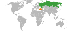 Lage von Russland und Türkei