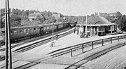 Djursholms Ösby Station, vinter 1920