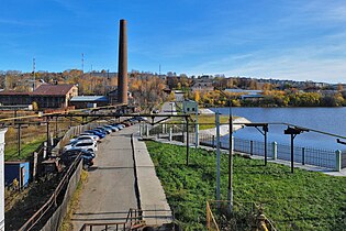 Городская плотина Кушвинского пруда и роллерная фабрика