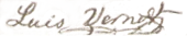 signature de Luis Vernet