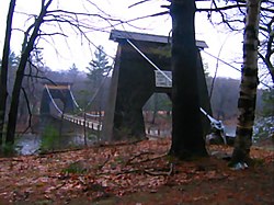 The Wire Bridge in New Portland