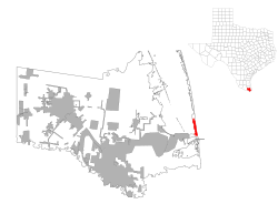 Location of South Padre Island, Texas