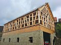 Fachwerk (estructura de madera) en construcción en 2013, Tirschenreuth