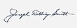 Signature de Joseph Fielding Smith