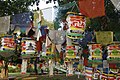 Flags near the Sacred Pool (Puskarni)