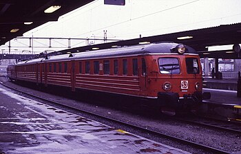 X5-tåg på Stockholm C 1985.