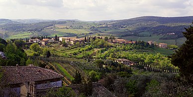 Valley in San Gimignano