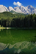 Frillensee mit der Zugspitze im Hintergrund