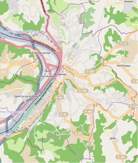 Voir sur la carte administrative de Vienne (Isère)