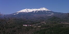 Mount Ontake in het voorjaar