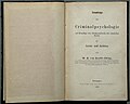 Асновы крымінальнай псыхалёгіі, 1872