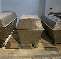 Sarcophagus of Leopold II in Kapuzinergruft, in Vienna, Austria