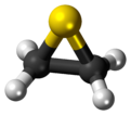 Ball and model of thiirane