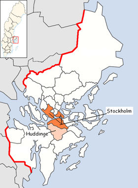 Localisation de Huddinge