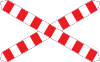 Single track railway crossing