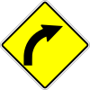 Curve to the right