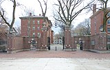 The Meyer gate on the north side of Harvard Yard