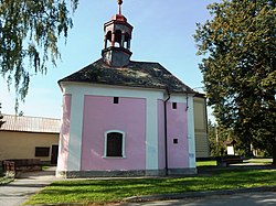 Kaple sv. Markéty z r. 1804 na návsi