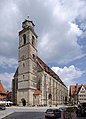 Vorgestellter Fassadenturm: St.-Georg in Dinkelsbühl