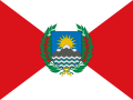 Primera bandera republicana, creada por San Martín.