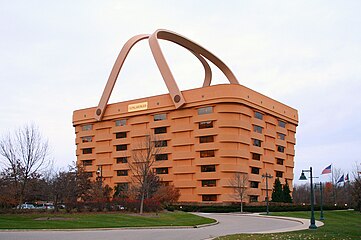 Irony – Headquarter of The Longaberger Company, Newark, Ohio, US, by NBBJ (1997)[49]