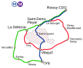 Schéma původního projektu Réseau de transport du Grand Paris