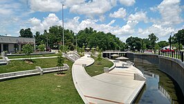 Spring Creek runs through downtown Springdale, including through Turnbow Park