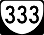 State Route 333 marker