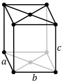 Orthorhombisch basiszentriertes Gitter: oC, oA (oB,oS)