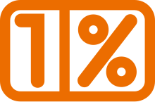 Logotyp 1%