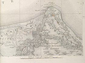 خريطة دمياط زمن الحملة الفرنسية وتظهر فيها قرية شطا