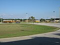 School Buses leaving West Boca Raton Community High School.