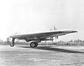 Vista de perfil de un prototipo del XB-35.