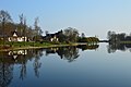 Village and lake