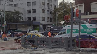 Acceso sobre la Av. corrientes