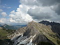 Ansicht von der Steinkarspitze aus (Westseite)