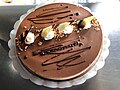 Tarta de cuatro chocolates