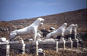 Terrasse des lions de Délos, v. 600 av. J.-C.